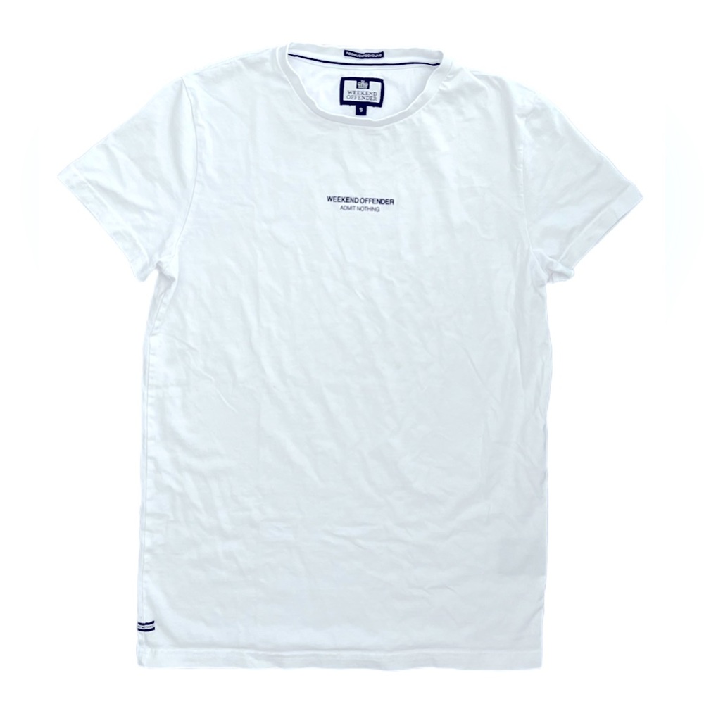 WEEKEND OFFENDER UK BRAND ADMIT NOTHING T-Shirt size small